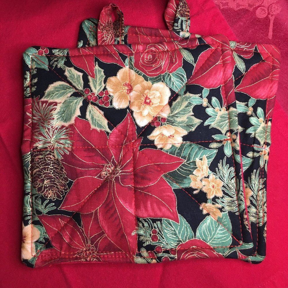 Potholders (Set of 2) Handmade Holiday Gifts and Stocking Stuffers